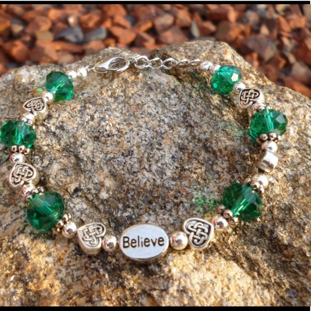 COPY - Celtic Green Bracelet